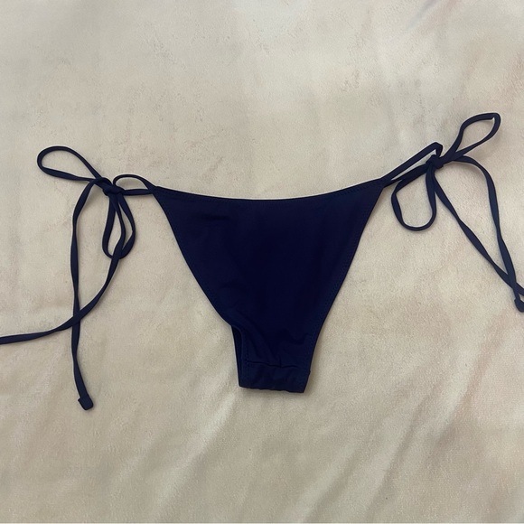 Frankie's Bikinis Navy Blue String Bikini - Picture 6 of 10
